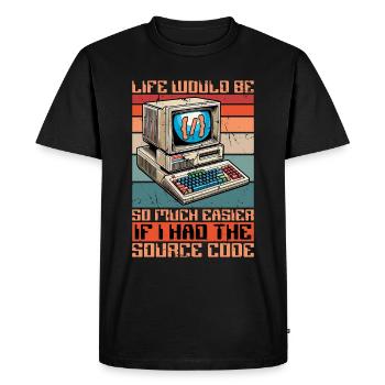La vie de codeur serait tellement plus facile pour les développeurs Web - T-shirt Premium bio Homme - noir - Devant - Nico (187cm)