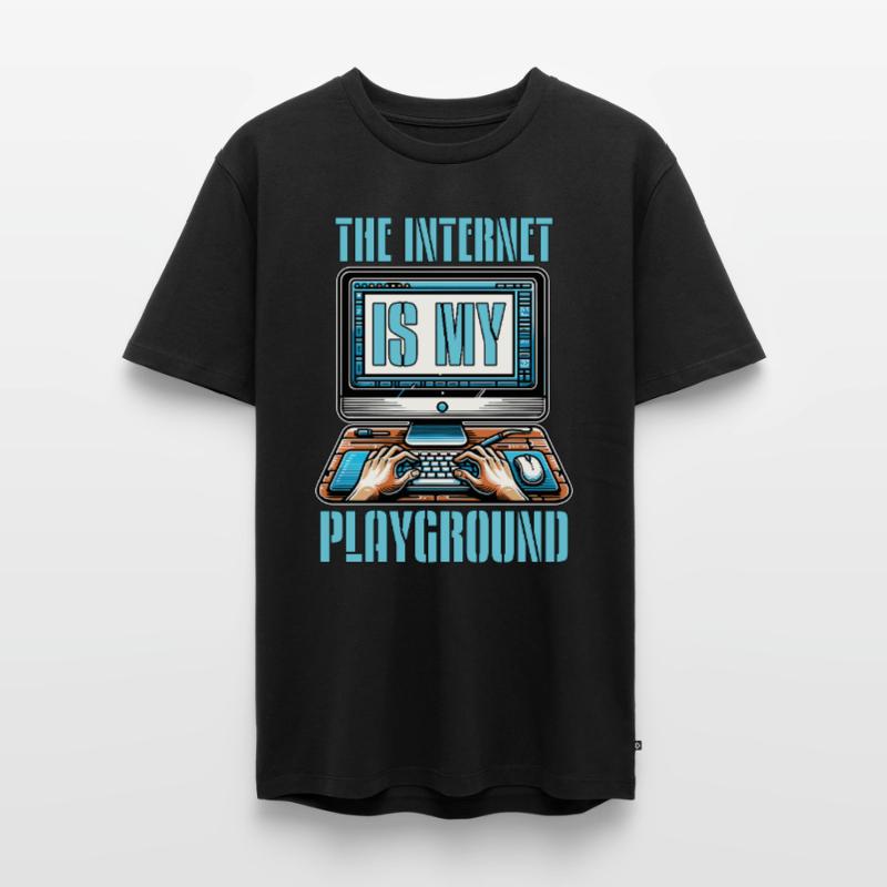 Coder The Internet Is My Playground Web Developer Männer Premium Bio T-Shirt