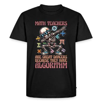 Mathématicien Les professeurs de mathématiques sont de grands statisticiens - T-shirt Premium bio Homme - noir - Devant - Nico (187cm)