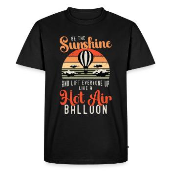 Montgolfière Be The Sunshine Balloon Pilot - T-shirt Premium bio Homme - noir - Devant - Nico (187cm)