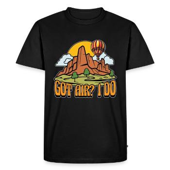 Hot Air Ballooning Got Air I Do Balloon Aircraft - Men's Premium Organic T-Shirt - black - Front - Nico (187cm)