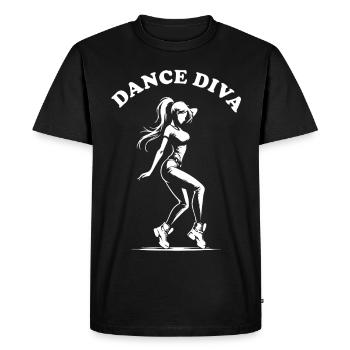 Dance Diva, Dancer Design for Women - Men's Premium Organic T-Shirt - black - Front - Nico (187cm)