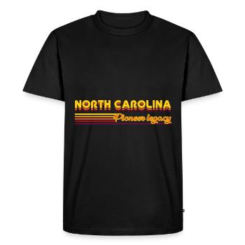 design cool des États de Caroline du Nord aux États-Unis - T-shirt Premium bio Homme - noir - Devant - Nico (187cm)