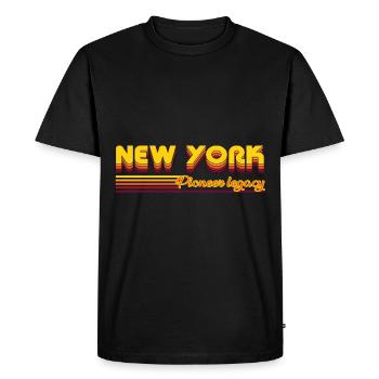 cool New York États-Unis États design - T-shirt Premium bio Homme - noir - Devant - Nico (187cm)