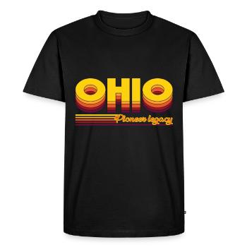 cool Ohio USA states design - Men's Premium Organic T-Shirt - black - Front - Nico (187cm)