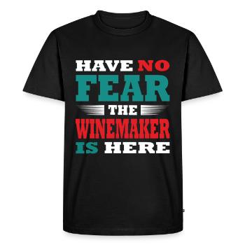 Have no Fear the Winzer is here Outfit - Men's Premium Organic T-Shirt - black - Front - Nico (187cm)