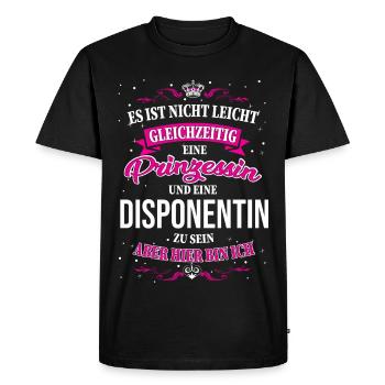 Not just being a dispatcher and princess - Men's Premium Organic T-Shirt - black - Front - Nico (187cm)