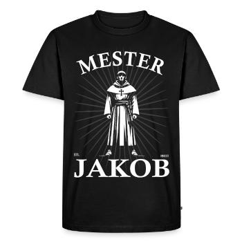 Meister Jakob Design – Chanson pour enfants avec cœur - T-shirt Premium bio Homme - noir - Devant - Nico (187cm)