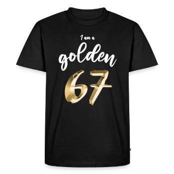 67 ans 67ème anniversaire 1967 cadeau millésimé - T-shirt Premium bio Homme - noir - Devant - Nico (187cm)