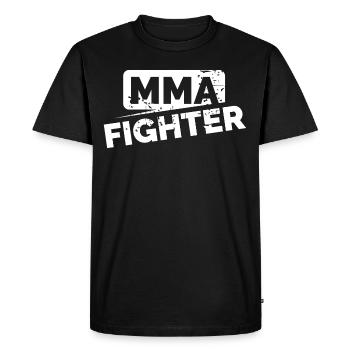 Icône de logo d’entraînement de gymnastique d’artiste martial de MMA - T-shirt Premium bio Homme - noir - Devant - Nico (187cm)