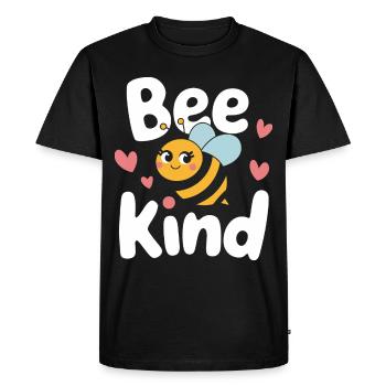 abeille abeille apicultrice abeille abeille - T-shirt Premium bio Homme - noir - Devant - Nico (187cm)