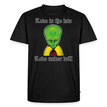 Alien Aiwass LAM - T-shirt Premium bio Homme - noir - Devant - Nico (187cm)