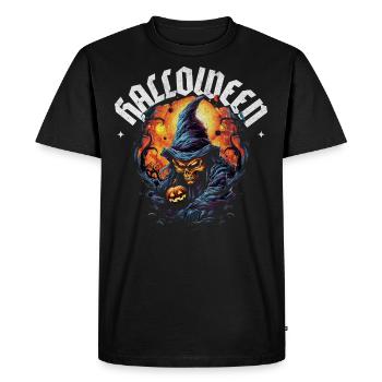 Halloween - Faucheuse - T-shirt Premium bio Homme - noir - Devant - Nico (187cm)