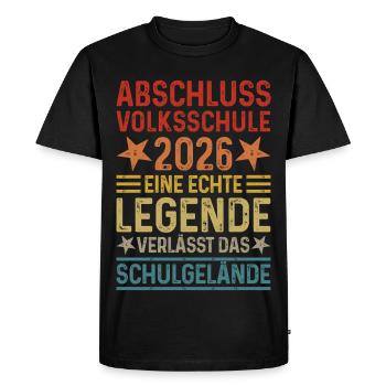 Graduation 2026 elementary school - Men's Premium Organic T-Shirt - black - Front - Nico (187cm)