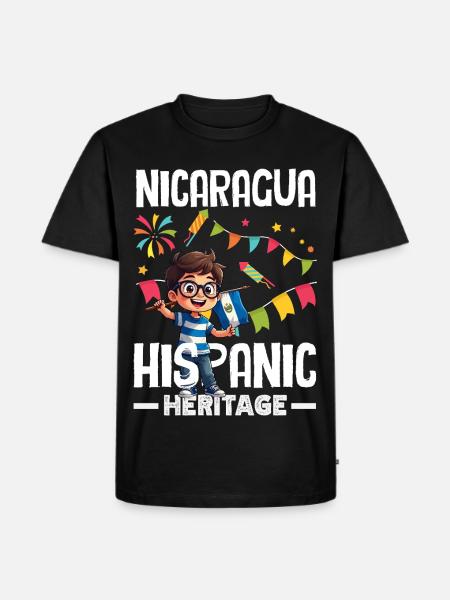 Nicaragua Flag Pride & Home - Men's Premium Organic T-Shirt - black