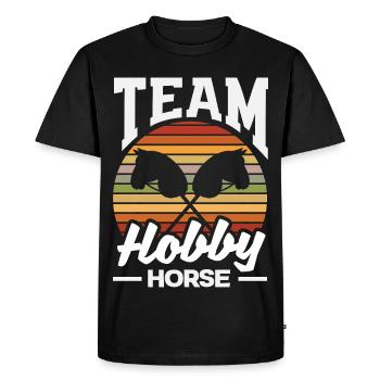 Équipe Cheval de Caval de Passe-temps - T-shirt Premium bio Homme - noir - Devant - Nico (187cm)