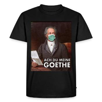 Oh toi mon virus du protège-dents Goethe Wolfgang - T-shirt Premium bio Homme - noir - Devant - Nico (187cm)