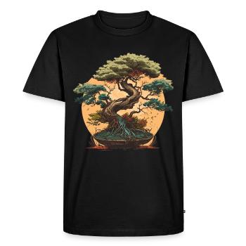 Superbe arbre nain - T-shirt Premium bio Homme - noir - Devant - Nico (187cm)