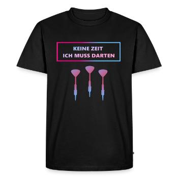 Fléchettes fléchettes fléchettes - T-shirt Premium bio Homme - noir - Devant - Nico (187cm)