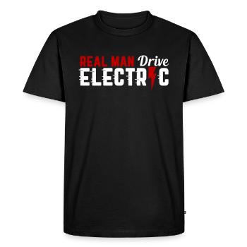 Electricité voiture électrique cadeau d'électricité - T-shirt Premium bio Homme - noir - Devant - Nico (187cm)
