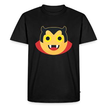 Cadeau diable emoji halloween enfants mignons - T-shirt Premium bio Homme - noir - Devant - Nico (187cm)