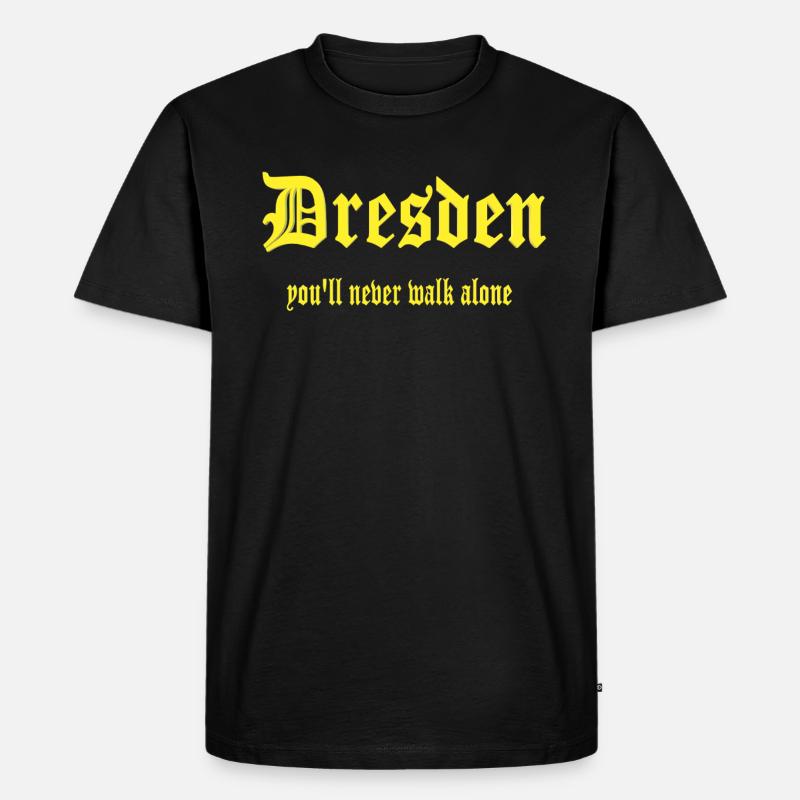 Dresden Design - Männer Premium Bio T-Shirt - Schwarz