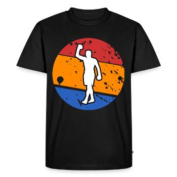Tenue de Boxe Vintage pour les Amateurs de Boxe - T-shirt Premium bio Homme - noir - Devant - Nico (187cm)