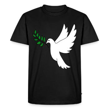 Peace Robbery - Men's Premium Organic T-Shirt - black - Front - Nico (187cm)
