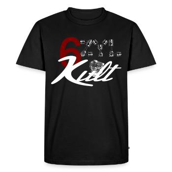 6 Zylinder Motor Kult - Männer Premium Bio T-Shirt - Schwarz - Vorne - Nico (187cm)
