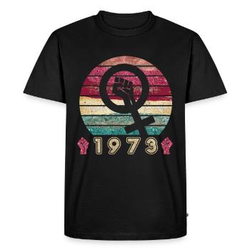 Pro Choice 1973 Women's Rights - Men's Premium Organic T-Shirt - black - Front - Nico (187cm)