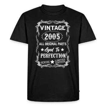 2005 vintage vintage cadeau d’anniversaire rétro - T-shirt Premium bio Homme - noir - Devant - Nico (187cm)