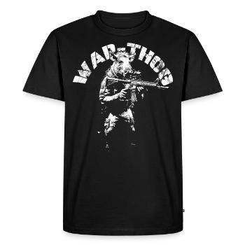 Chemise de guerre - T-shirt Premium bio Homme - noir - Devant - Nico (187cm)
