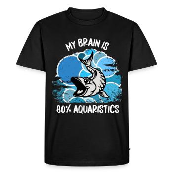 Aquarium Aquariophile Poissons d’ornement Poissons aquatiques - T-shirt Premium bio Homme - noir - Devant - Nico (187cm)