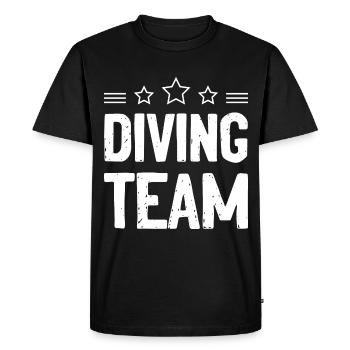Équipe de plongée - T-shirt Premium bio Homme - noir - Devant - Nico (187cm)