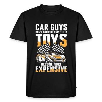 Car Lovers Toys Only Grow More Expensive - Men's Premium Organic T-Shirt - black - Front - Nico (187cm)