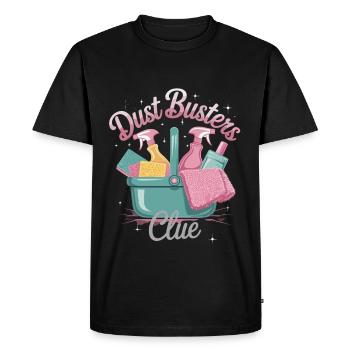 Nettoyage du club Dust Busters et design amusant pour - T-shirt Premium bio Homme - noir - Devant - Nico (187cm)
