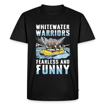 Whitewater Warriors : Rafting intrépide et amusant - T-shirt Premium bio Homme - noir - Devant - Nico (187cm)