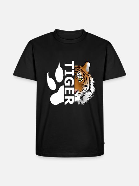 Tiger - Men's Premium Organic T-Shirt - black