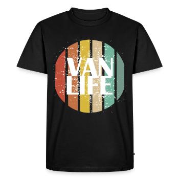 Retro Van Life - T-shirt Premium bio Homme - noir - Devant - Nico (187cm)