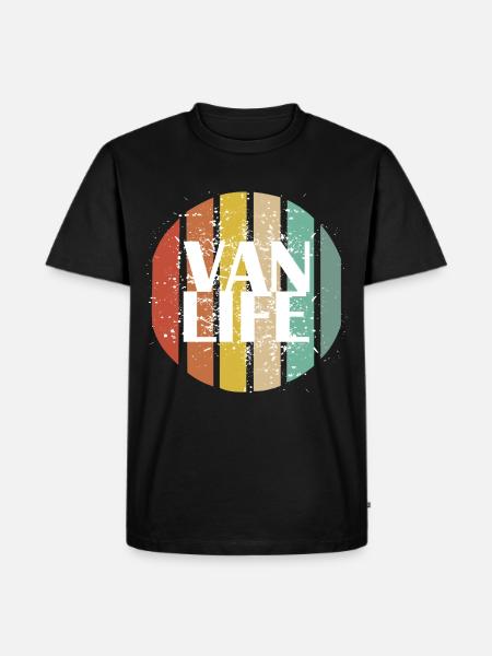 Retro Van Life - Men's Premium Organic T-Shirt - black