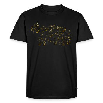 Grades or - T-shirt Premium bio Homme - noir - Devant - Nico (187cm)