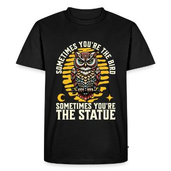 Ornithologie Parfois, vous êtes l’oiseau zoologiste - T-shirt Premium bio Homme - noir - Devant - Nico (187cm)
