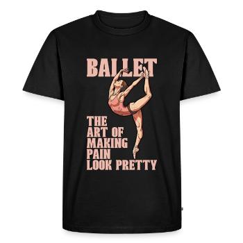 Ballet The Art Of Making Dance Sport Ballet Dancer - Men's Premium Organic T-Shirt - black - Front - Nico (187cm)