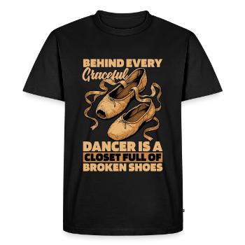 Ballet Behind Every Graceful Dancer Ballet Teacher - Men's Premium Organic T-Shirt - black - Front - Nico (187cm)