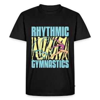 Acro Danse Gymnastique rythmique Danse acrobatique - T-shirt Premium bio Homme - noir - Devant - Nico (187cm)