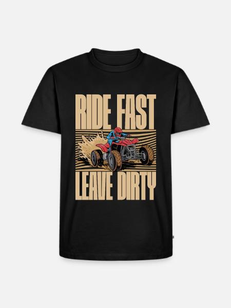 Mud Racing Ride Fast Leave Dirty Loves Mud Bogging - Herre Premium økologisk T-shirt - sort