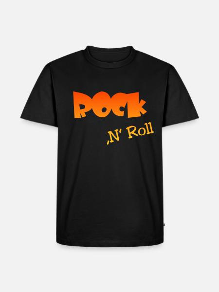 Rock n Roll - Männer Premium Bio T-Shirt - Schwarz