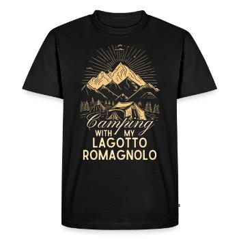 Lagotto Romagnolo Camping - T-shirt Premium bio Homme - noir - Devant - Nico (187cm)