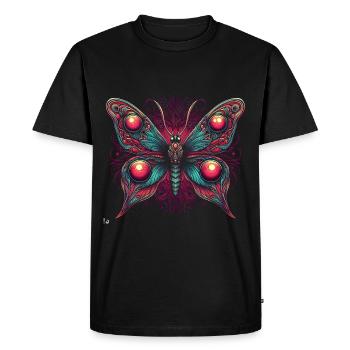 Scary butterfly with skull - Men's Premium Organic T-Shirt - black - Front - Nico (187cm)