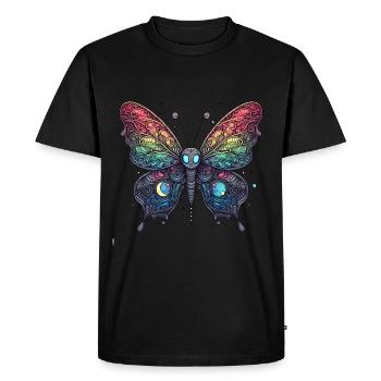 Scary butterfly with skull - Men's Premium Organic T-Shirt - black - Front - Nico (187cm)